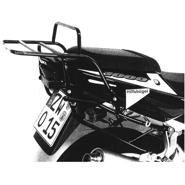 ヘプコアンドベッカー トップケースキャリア リアラック 01年-03年 GSX-R600 黒 650399 01 01 HD店｜ヒロチー商事 ハーレー 店