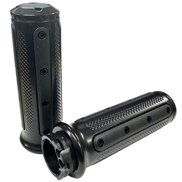 【メーカー在庫あり】 KUR6121 ガッツクローム クリアキン ヘビーインダストリー グリップ ケーブルスロットル用 KUR6121-GC HD店