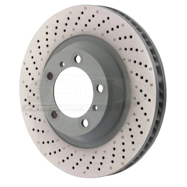 【USA在庫あり】 SHW 09-16 ポルシェ 911 Carrera w/o Ceramic Brake Left フロント Drill-Dimp MB ブレーキローター (99735140101) shwPFL39971 HD店