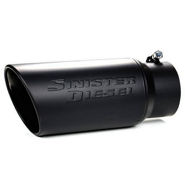 【USA在庫あり】 Sinister Diesel Universal ブラック Ceramic Coated Stainless Steel エキゾースト Tip (5in to 6in) sinSD-5-6-BLK HD店