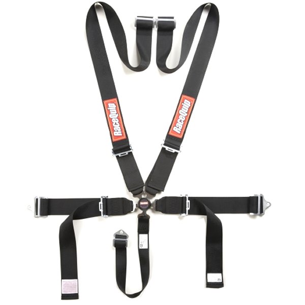 【USA在庫あり】 RaceQuip ブラック SFI CAMLOCK 5pt PD Lap Seat Belt rqp741001 HD店
