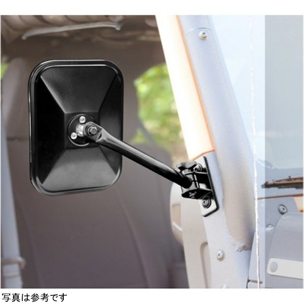 【USA在庫あり】 Rugged Ridge 97年-18年 Jeep ラングラー Black Rectangular Quick Release Mirror rug11025.13 HD店
