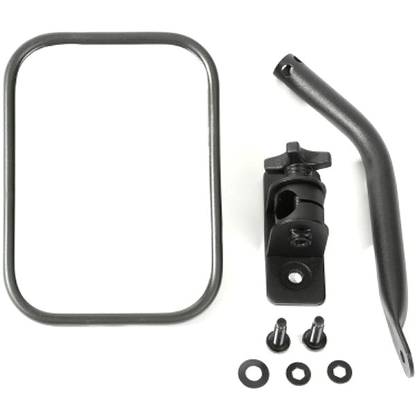 【USA在庫あり】 Rugged Ridge 97年-18年 Jeep ラングラー Textured Black Rectangluar Quick Release Mirror rug11025.14 HD店