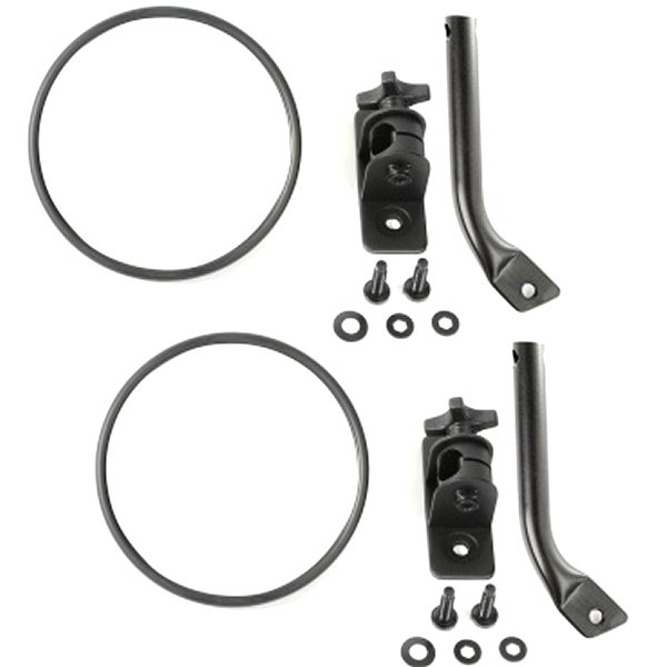【USA在庫あり】 Rugged Ridge 97年-18年 Jeep ラングラー Textured Black Round Stubby Trail Mirror Kit rug11025.21 HD店