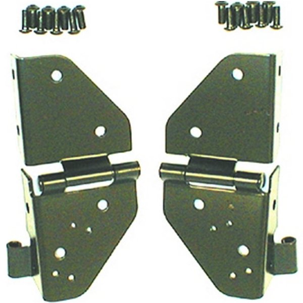 【USA在庫あり】 Rugged Ridge 76-86 Jeep CJ / 87-95 Jeep ラングラー YJ Black Windshield Hinges rug11209.01 HD店 14,820円