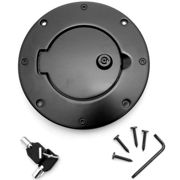 【USA在庫あり】 Rugged Ridge Locking Gas Cap Door ブラック Alum 97年-06年TJ rug11425.08 HD店