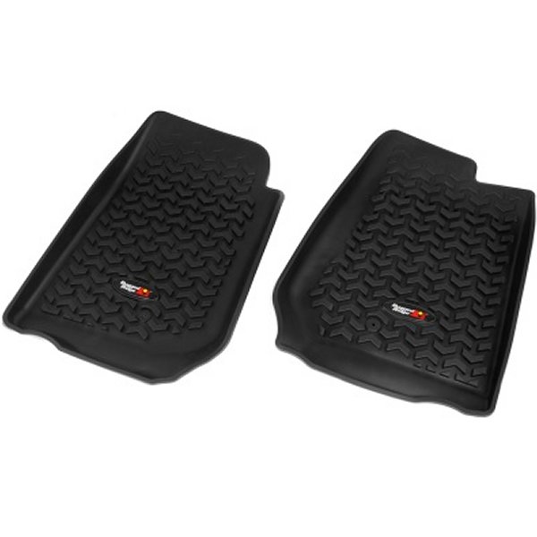 【USA在庫あり】 Rugged Ridge Floor Liner フロント Black 2007-2018 Jeep ラングラー Unlimited JK 4 Dr rug12920.02 HD店