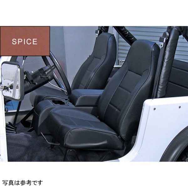 【USA在庫あり】 Rugged Ridge High-Back フロント Seat Non-Recline Spice 76-02 CJ&Wran rug13401.37 HD店