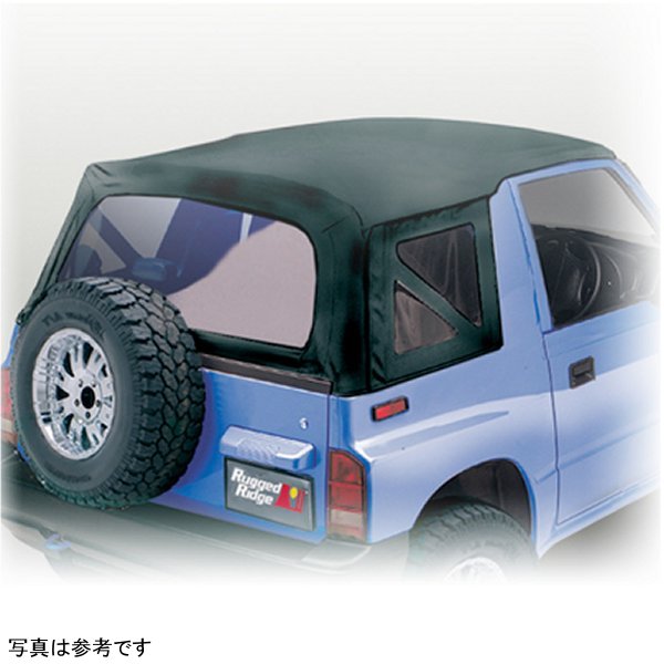 【USA在庫あり】 Rugged Ridge S-Top ブラック Denim クリア Windows 88年-94年 Sidekicks rug53702.15 HD店
