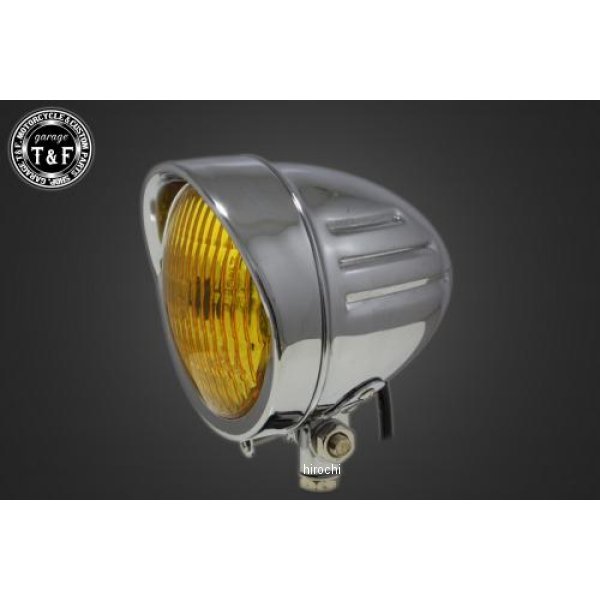ガレージT＆F 5.5インチバイザーヘッドライト+ステー バルカン400 マットBK/クリア 4020825 HD店