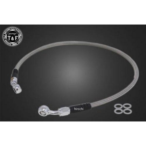 ガレージT＆F ステンメッシュブレーキホース クリアーコート仕様 1300mm レブル250 612065 HD店｜ヒロチー商事 ハーレー 店