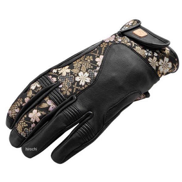 【メーカー在庫あり】 デグナー DEGNER 春夏モデル レザー金襴グローブ 桧垣桜/黒 XLサイズ TG-101K HD店
