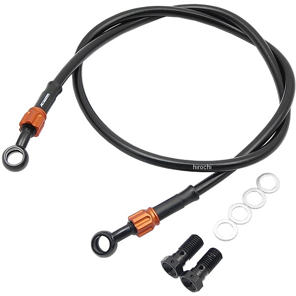 ACパフォーマンスライン AC-PERFORMANCELINE フロントブレーキホース 98年-06年 グランドアクシス100 黒/ゴールド 32237140 HD店
