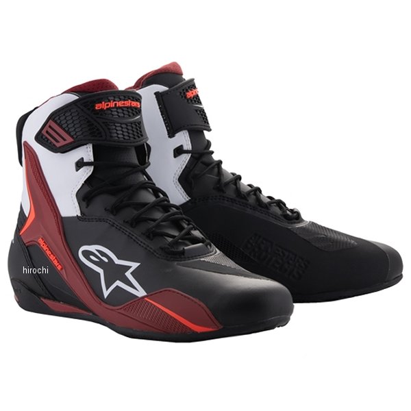 アルパインスターズ 春夏モデル シューズ FASTER-4 SHOES 黒/白/ダークレッド 7サイズ 2510425 HD店|ヒロチー商事 ハーレー 店