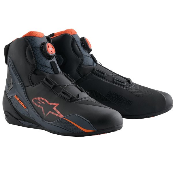 アルパインスターズ 春夏モデル シューズ FASTER-4 BOA SHOES ASIA 黒/グレー/オレンジ 10.5サイズ 2511125 HD店