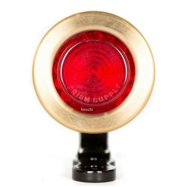 【メーカー在庫あり】 Prism Supply Co. プリズムサプライ 1.25in テールライト ブラッシュドブラス 0200143 HD店