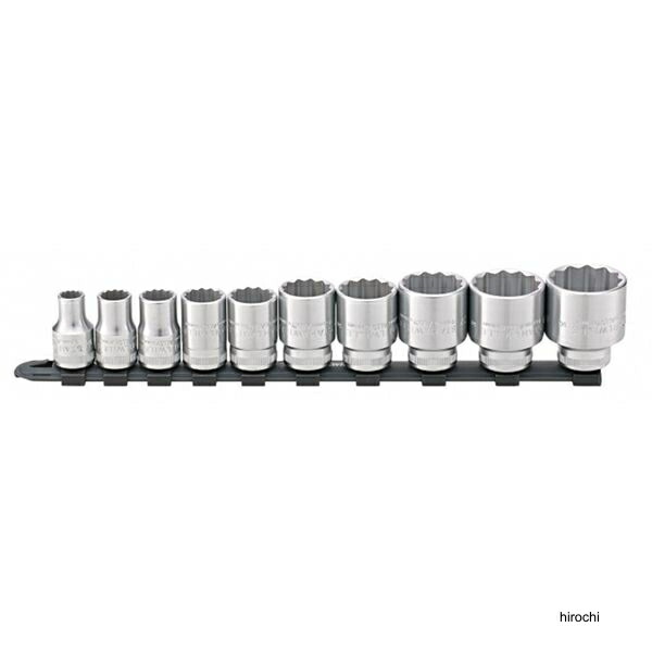 【メーカー在庫あり】 スタビレー STAHLWILLE 10個組 差込角1/2SQ ソケットセット レール付 12918/10-50 HD店