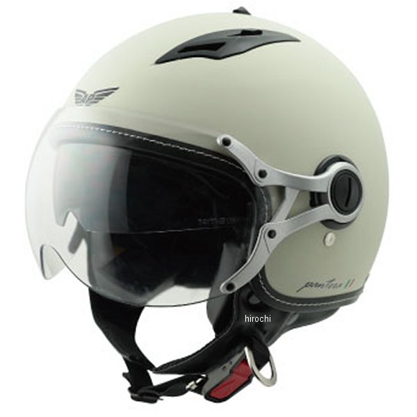 【メーカー在庫あり】 AP-16 TNK工業 パイロットジェットヘルメット インナーシールド付き マットホワイト フリーサイズ 4984679513718 HD店