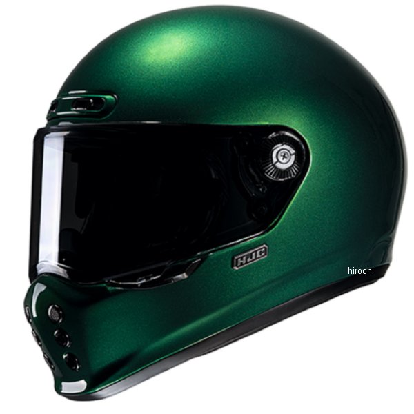 エイチジェイシー HJC フルフェイスヘルメット V10 ソリッド ディープグリーン XLサイズ HJH248GR01XL HD店|ヒロチー商事 ハーレー 店