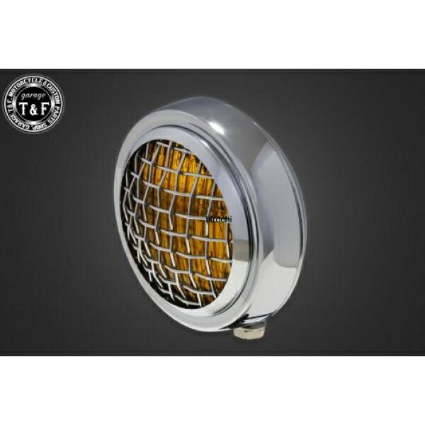 ガレージT&F 4.5in グリルヘッドライト(メッキ)イエローレンズ ステー無し 4024054 HD店