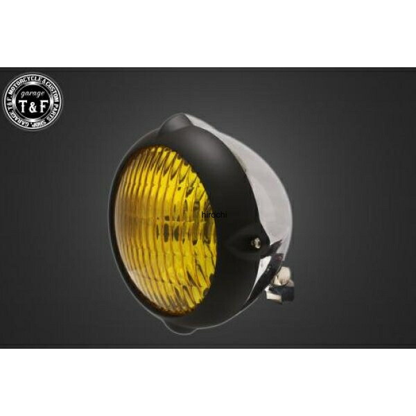 ガレージT&F 5.75in ビンテージライト(マット黒/ポリッシュ)クラシックレンズ(黄)+ステーB DSC400 4021468 HD店