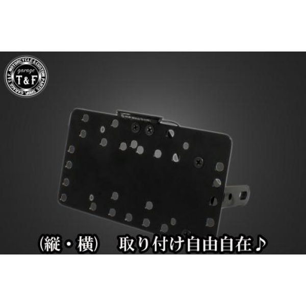 ガレージT&F サイドナンバーキット&LEDライセンス灯(ホワイト)+ステー ドラッグスター250 SN0741 HD店