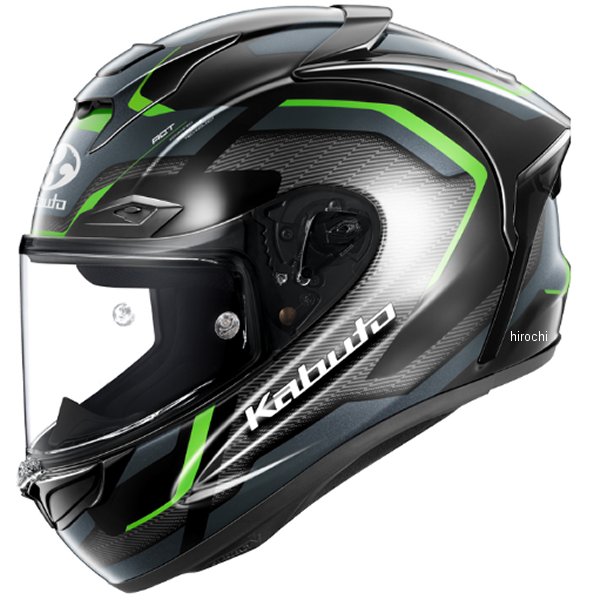 【メーカー在庫あり】 オージーケーカブト OGK KABUTO フルフェイスヘルメット F-17 ZESTAL ブラックグリーン Mサイズ 4966094636241 HD店