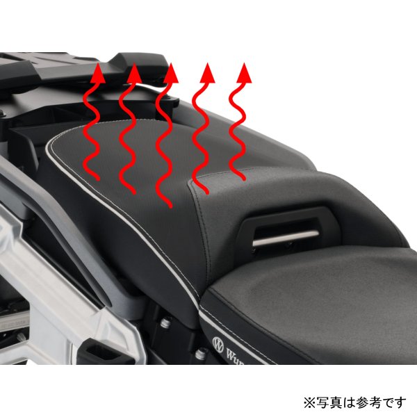 ワンダーリッヒ Wunderlich リアシート ACTIVE COMFORT シートヒーター EU標準高 R1300GS Adventure 黒 W13137-002 HD店