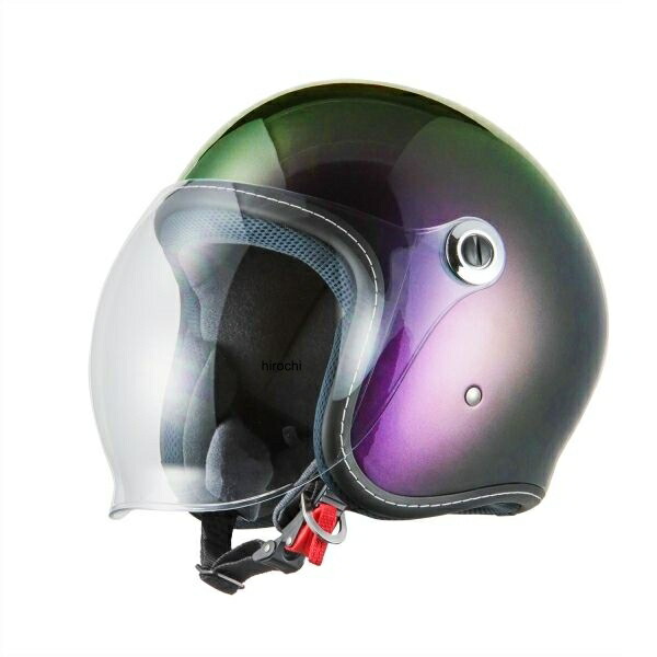 【メーカー在庫あり】 NBS バイクパーツセンター KC-310L-NEO ジェットヘルメット M マジョーラガンメタパープル 702203 HD店