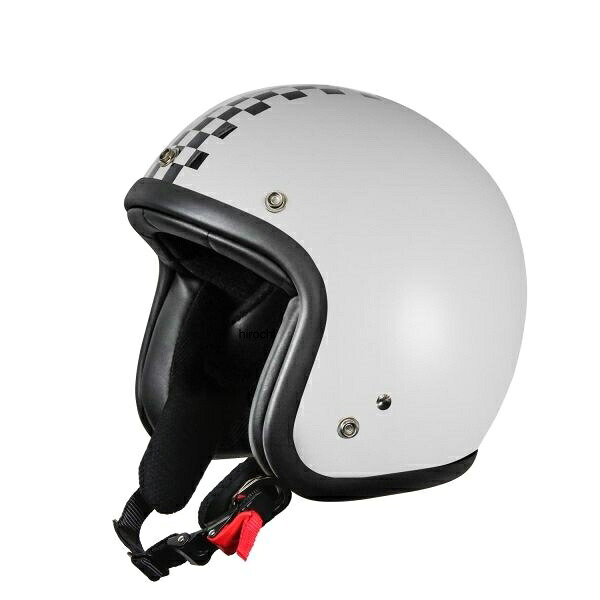 【メーカー在庫あり】 NBS バイクパーツセンター A-611C スモールジェットヘルメット タイプB ホワイト/ブラック 751201 HD店