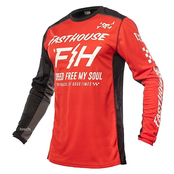 【メーカー在庫あり】 ファストハウス FASTHOUSE グラインドハウス ジャージ スラマー 赤/黒 Mサイズ D1210 HD店