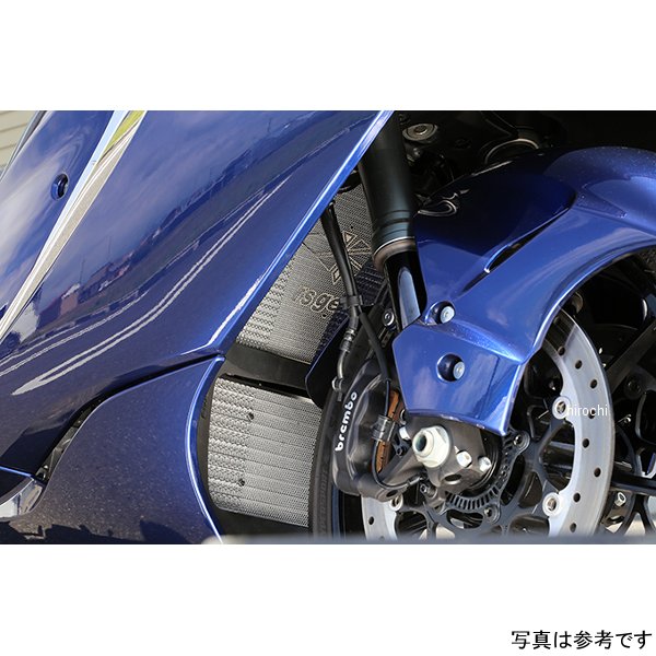 【メーカー在庫あり】 アールズギア r's gear ラジエター・オイルクーラーガードセット 21年以降 ハヤブサ シルバー AC00-049S-LS HD店|ヒロチー商事 ハーレー 店