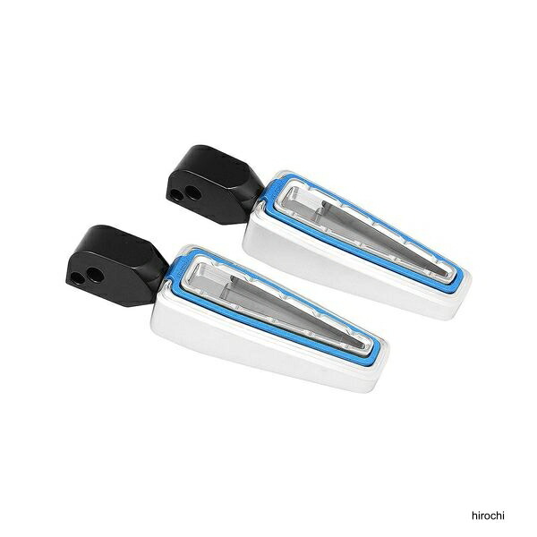 【メーカー在庫あり】 FANGSTER ファングスター フットペグ M8ソフテイル クローム/ブルー リア 170191 HD店