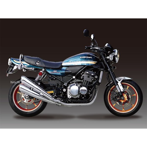 ドレミコレクション 4本エキゾーストマフラー レーシング4 アップタイプ延長パイプセット Z900RS メッキ 35212 HD店