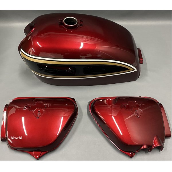 エムテック中京 K6 タンク、サイドカバーセット キャンディアンタレスレッド MRS-H75-TK39 HD店