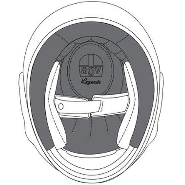 エージーブイ AGV CROWN PAD X101 ASIANFIT 001-ブラック XXL KIT77005001-XXL HD店 6,103円