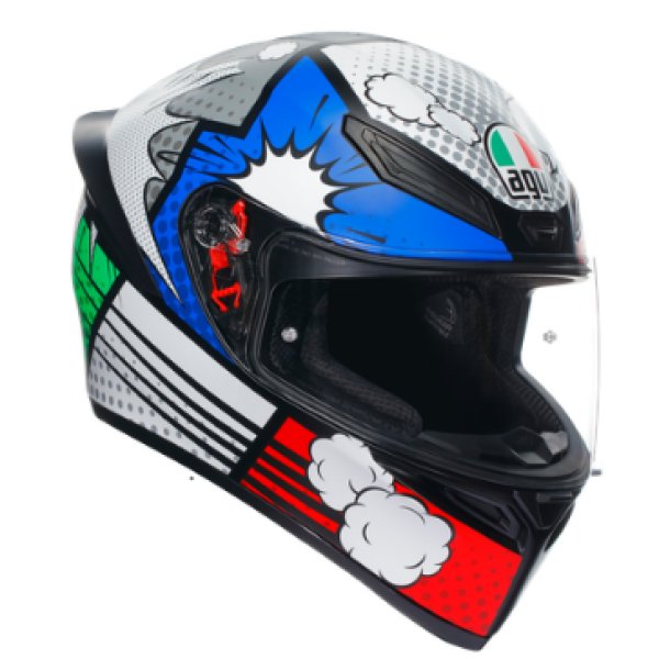 エージーブイ AGV フルフェイスヘルメット K1 S JIST ASIAN FIT 022-BANG MATT ITALY/BLUE XLサイズ 18394007-022-XL HD店