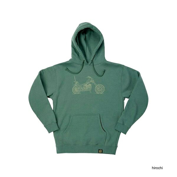 【メーカー在庫あり】 ビルトウェル Biltwell PAN プルオーバーパーカー グリーン XL 8124-160-005 HD店