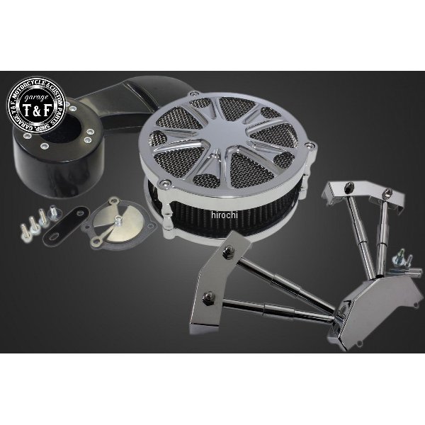 ガレージT&F ラグジュアリースター (メッキ) &プッシュロッドカバーSET スティード400 7081221 HD店