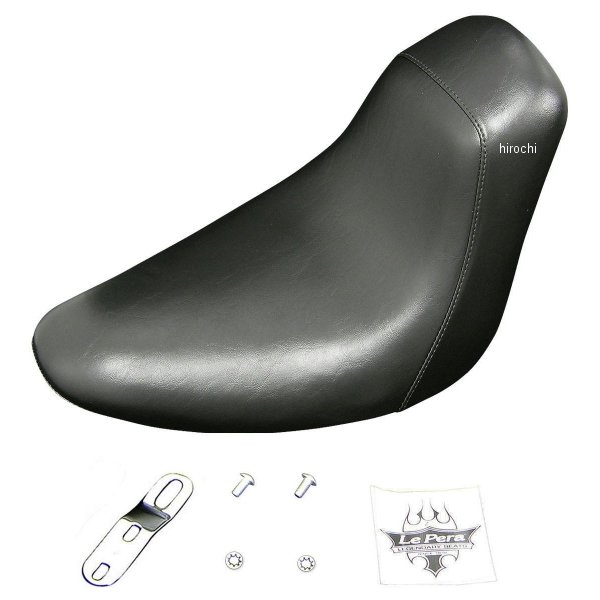 【メーカー在庫あり】 ラペラ Le Pera ベアボーンソロシート ソフテイルモデル200タイヤ 06-17 ブラック LK-007 HD店