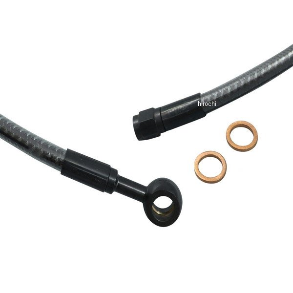 【メーカー在庫あり】 MAGNUM マグナム アッパーブレーキライン 長さ:24in(約609mm) フィッティング:AN-3、7/16 033492 HD店|ヒロチー商事 ハーレー 店