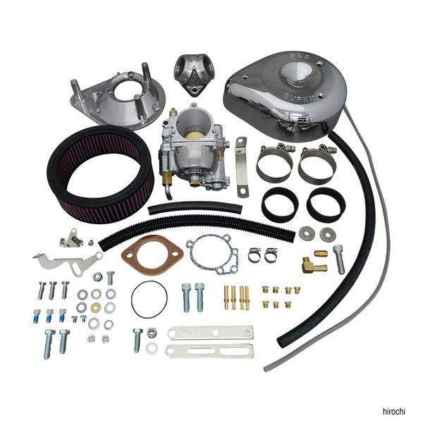 【メーカー在庫あり】 S&Sサイクル S&S Cycle スーパーE キャブ コンプリートキット w/マニホールド 79-84BT 11-0411 HD店