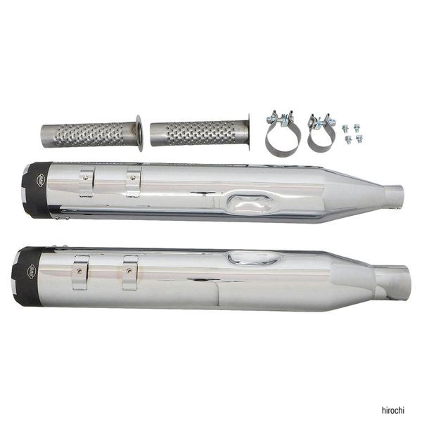 【メーカー在庫あり】 S&Sサイクル S&S Cycle Mk45 マフラー 17年- M8 クローム+コントラストスラスター 550-0664 HD店