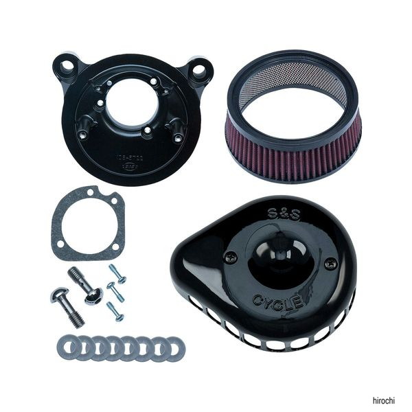 【メーカー在庫あり】 S&Sサイクル S&S Cycle ステルスエアクリーナーキット ミニティアドロップ 99-17TC ブラック 170-0442 HD店|ヒロチー商事 ハーレー 店