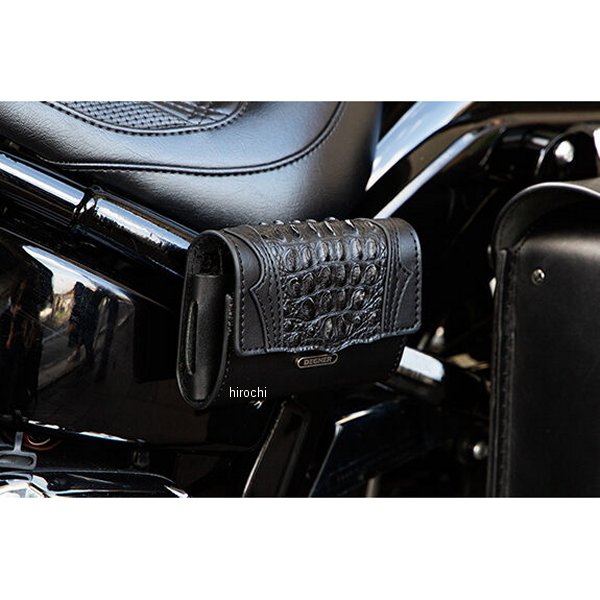 デグナー DEGNER SB-112RCR リアルクロコダイルレザー ETCケース ブラック 4524486106446 HD店