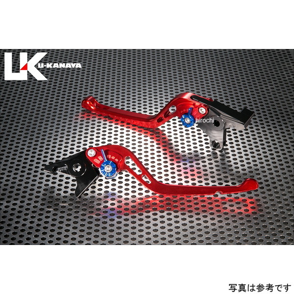 ユーカナヤ U-KANAYA アルミビレットレバーセット GP ロング 24年以降 スピード400 レッド TR024-153-0505 HD店