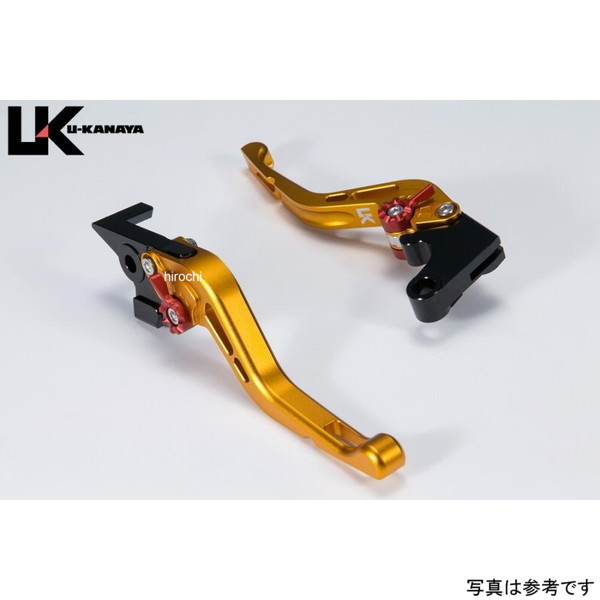 ユーカナヤ U-KANAYA アルミビレットレバーセット ツヤ無 GP ショート 24年以降 スピード400 マットゴールド TR024-153-0612 HD店