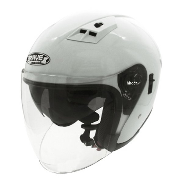 【メーカー在庫あり】 TNK工業 BV-8 インナーシールド付き JETヘルメット パールホワイト L/XLサイズ（59～61cm未満） 4984679513862 HD店