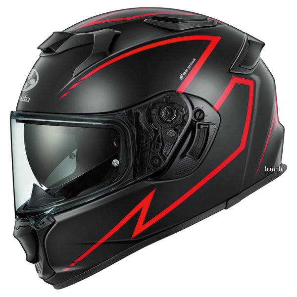 【メーカー在庫あり】 オージーケーカブト OGK KABUTO フルフェイスヘルメット KAMUI 5 SPRIA フラットブラックレッド S(55-56cm)サイズ 4966094643461 HD店