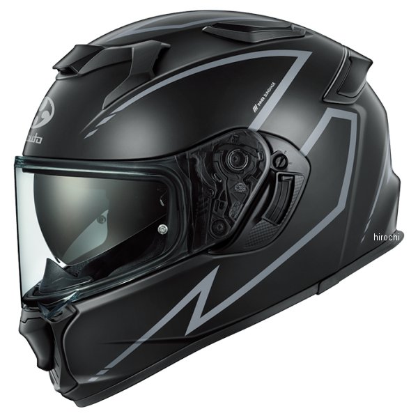 【メーカー在庫あり】 オージーケーカブト OGK KABUTO フルフェイスヘルメット KAMUI 5 SPRIA フラットブラックグレー XL(61-62cm)サイズ 4966094643546 HD店
